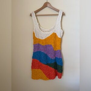 Mara Hoffman Laura Dress Popcorn Mini Multicolor XL